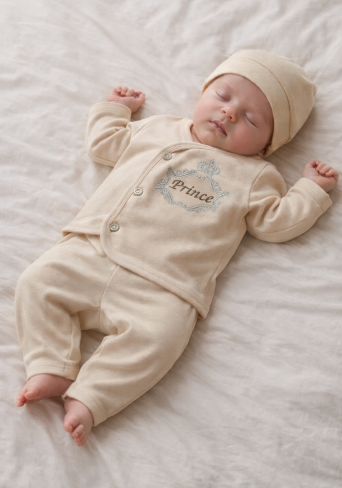 Little Prince 8-Piece Baby Set - BEIGE