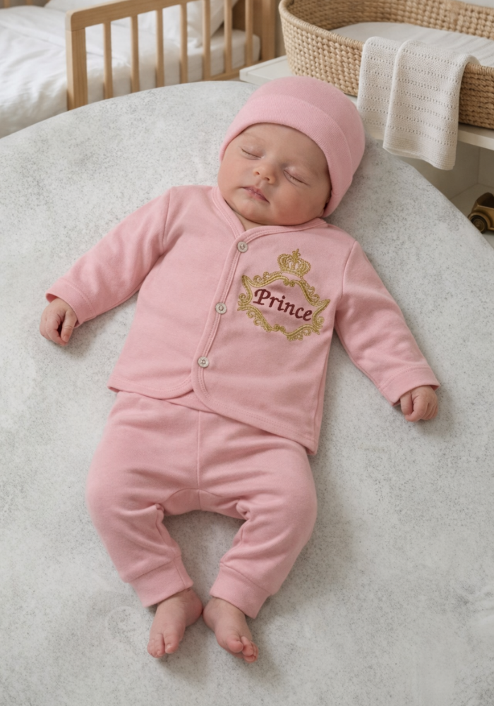 Little Prince 8-Piece Baby Set - PINK