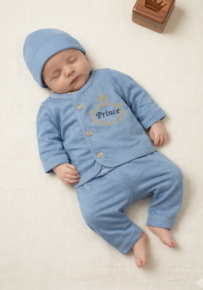 Little Prince 8-Piece Baby Set - BLUE