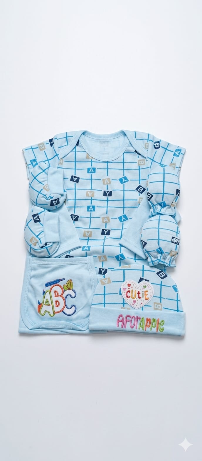 8 Piece Newborn Baby Gift Set – A for Apple